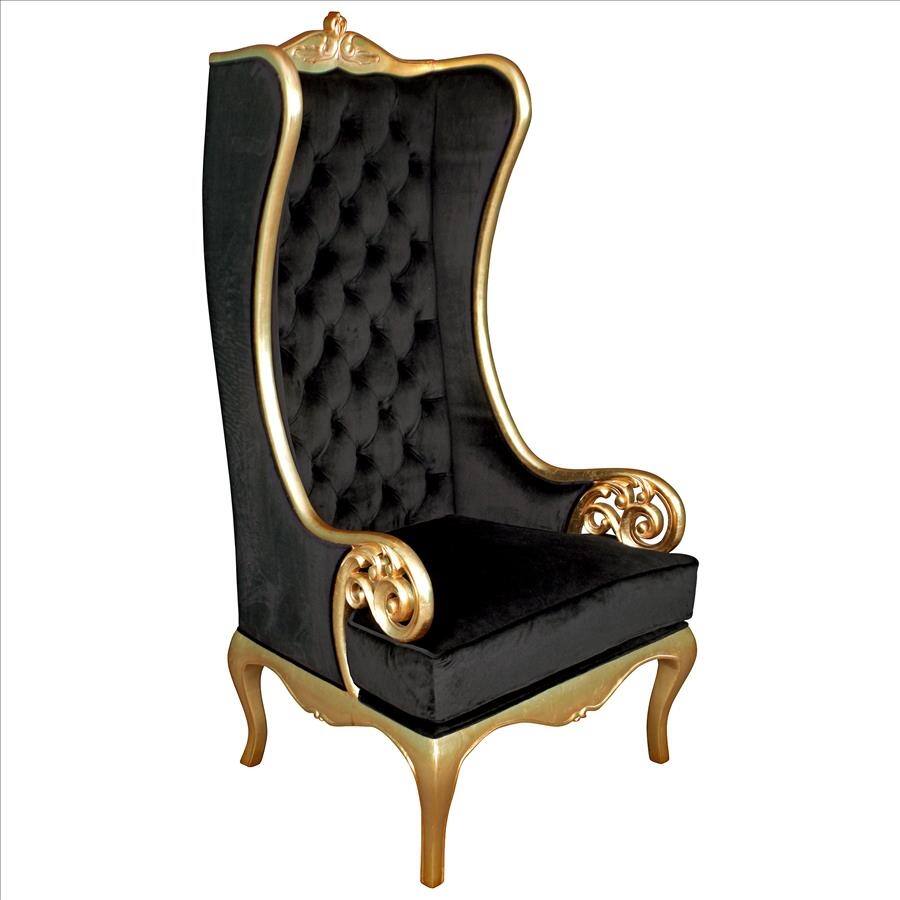 Design Toscano Palazzo Ducale Contemporary Wingback Throne Chair
