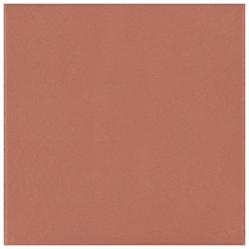 Merola Tile Klinker Red 7-3/4" x 7-3/4" Ceramic Floor and Wall Tile