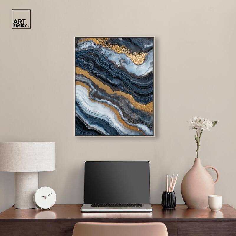Acrylic Flow I Canvas by Art Remedy