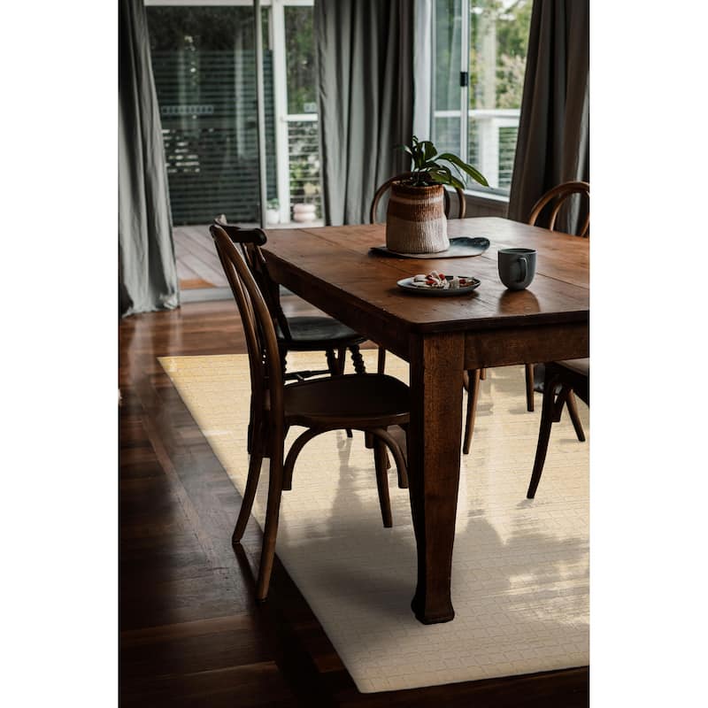 Kashkuli Gabbeh Cream Rug 5'4" x 7'7" - 5'4 x 7'7