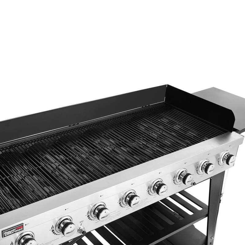 Royal Gourmet GB8001B 8-Burner Gas Grill, 104,000 BTU Grill, Black