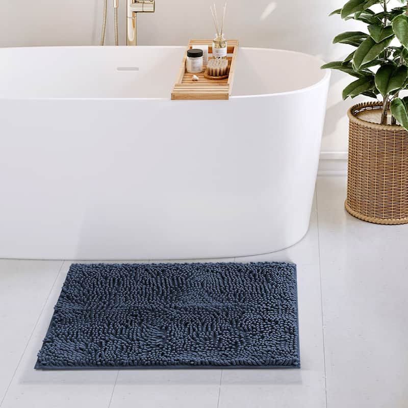 Empyrean Non-Slip Super Plush Chenille Bathroom Rugs