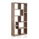 preview thumbnail 13 of 16, Furniture of America Geometric 8-Shelf Display Bookcase (71-Inch)