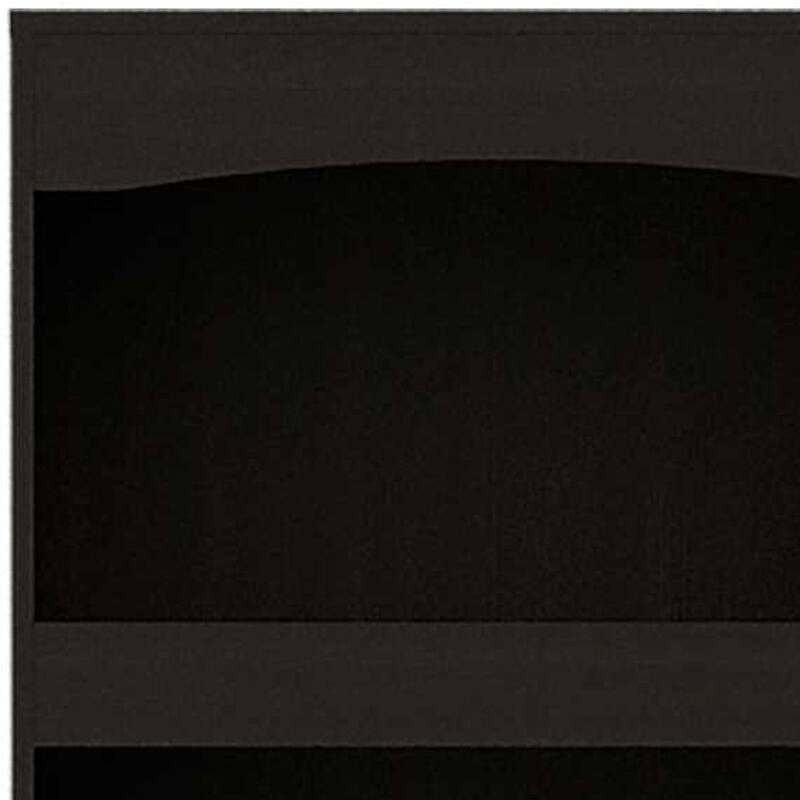 HomeRoots 71" Light Gray Wood Three Tier Bookcase with Two Doors