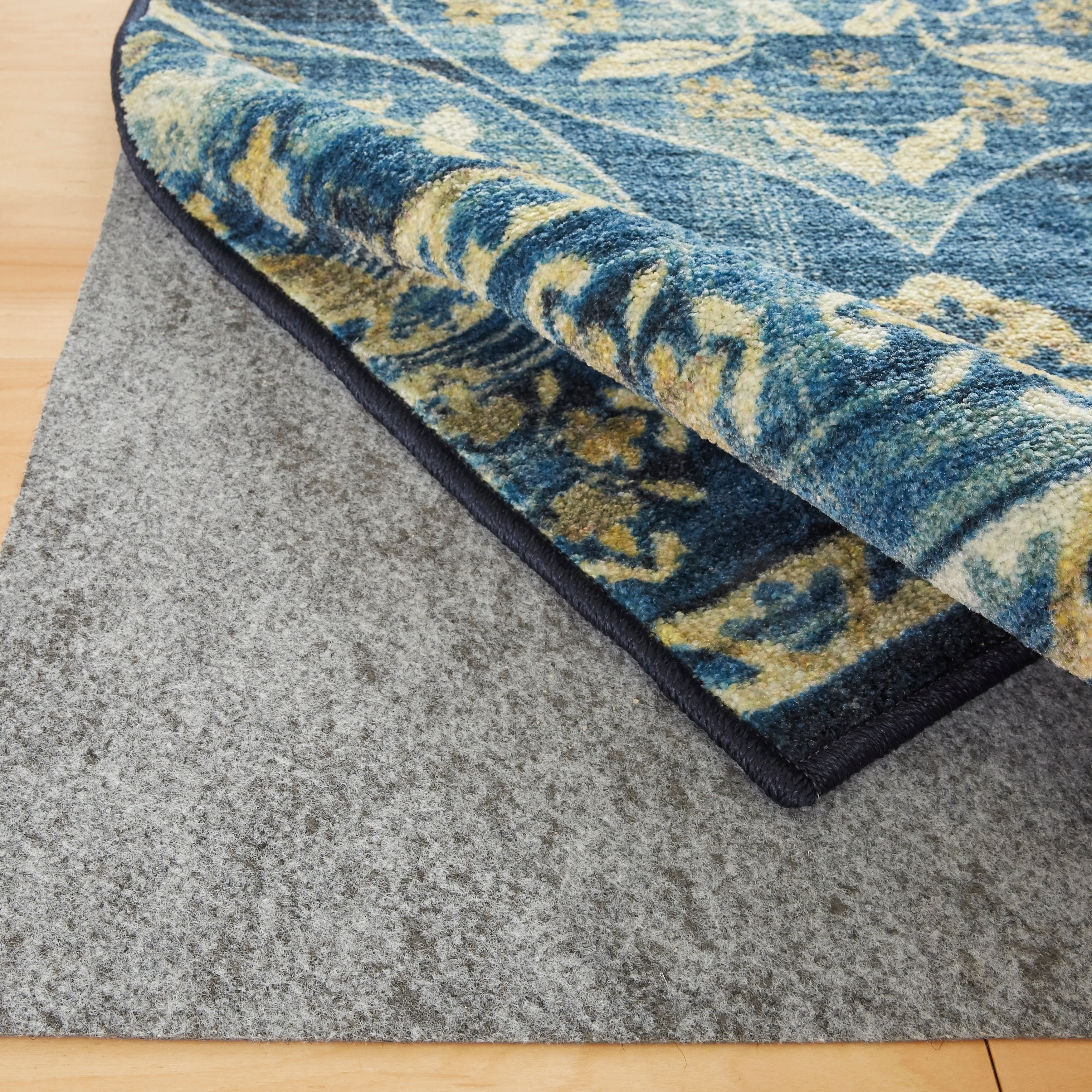 Mohawk Home Non Slip Rug Pad 1/2 Inch Thick Felt Cushion Reversible - Grey  - On Sale - Bed Bath & Beyond - 35995173