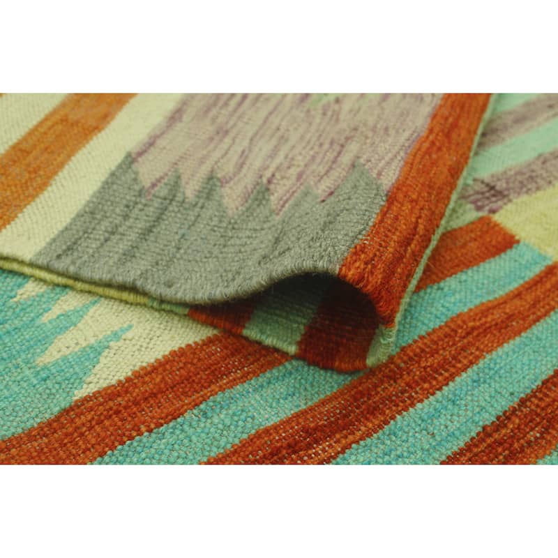 Noori Rug Winchester Flatweave Siddhart Red/Beige Rug - 5'2" x 6'6"