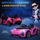 preview thumbnail 13 of 12, Lamborghini SIAN Licensed Kids Ride-On Car - 12V Battery-Powered Electric Sports Car with Remote Control for Ages 3-5