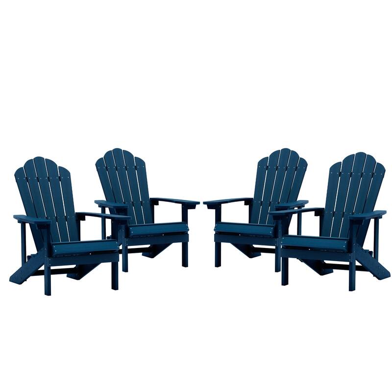 Clihome Outdoor Patio Slat HIPS Adirondack Chair