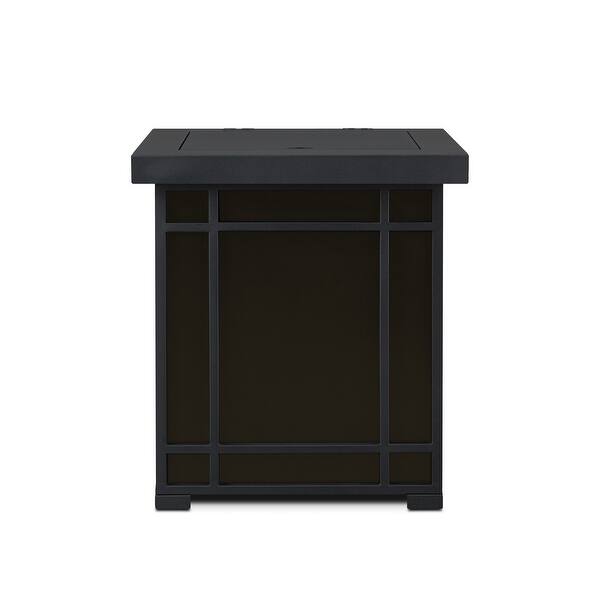 Shop Real Flame 907 19 Wide Morrison Outdoor 20 Lb Liquid Propane Tank Cover Black Brown Overstock 21222849