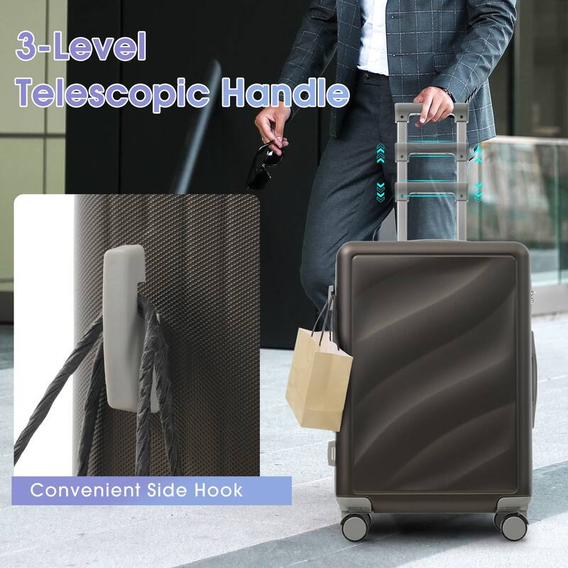 Luggage Set 3 Piece,Lightweight Durable ABS Suitcases with Spinner Wheels and TSA Lock,Carry-on & Checked Luggage(20"/24"/28")