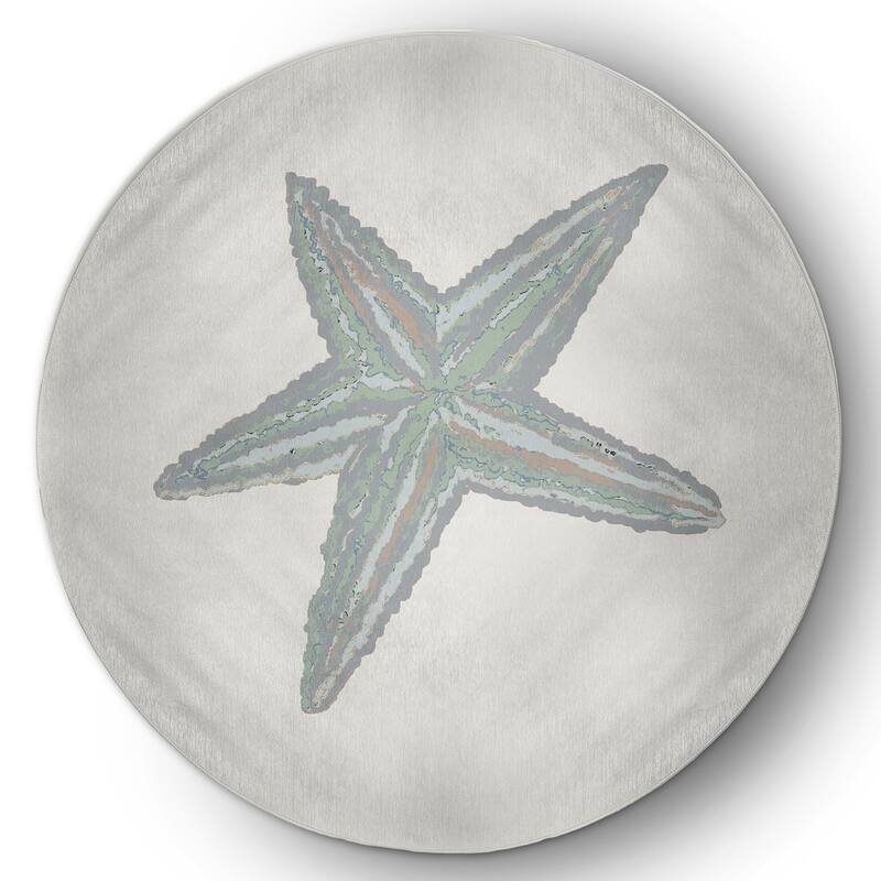 Starfish Nautical Chenille Rug