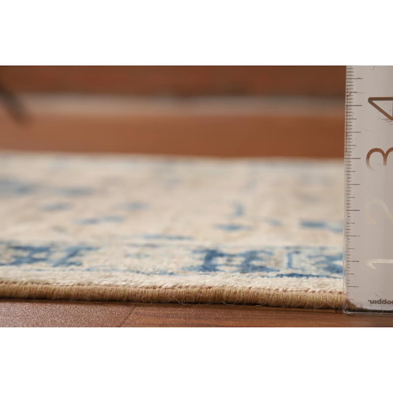 Hand Knotted Oriental 100% Wool Carpet Transitional All-Over Oranges & Rust Oushak Runner Rug - 8' 2'' X 2' 11''