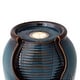 preview thumbnail 7 of 30, Glitzhome Leaf Textured Ceramic Jar Indoor Tabletop Water Fountain with LED Lights
