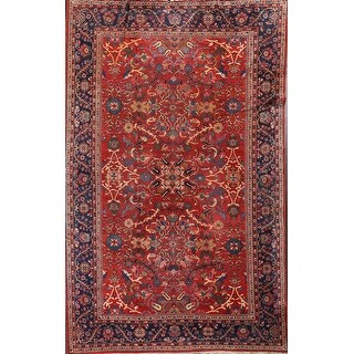 Antique Vegetable Dye Floral Mahal Persian Wool Area Rug Hand-knotted - 10'2" x 13'11"