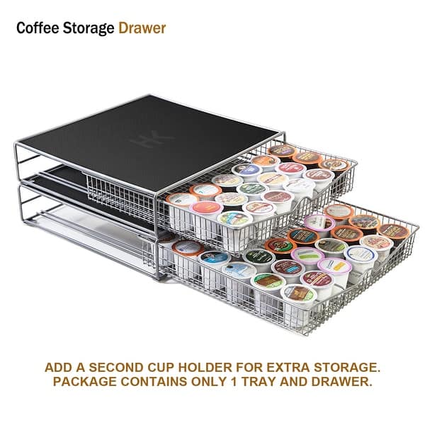 Shop Hk Coffee Storage Drawer Holder Organizer W Rack Mat For