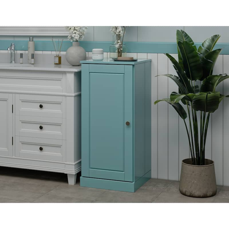 100% Solid Wood 16.5" Bathroom Cabinet with Optional Doors by Palace Imports