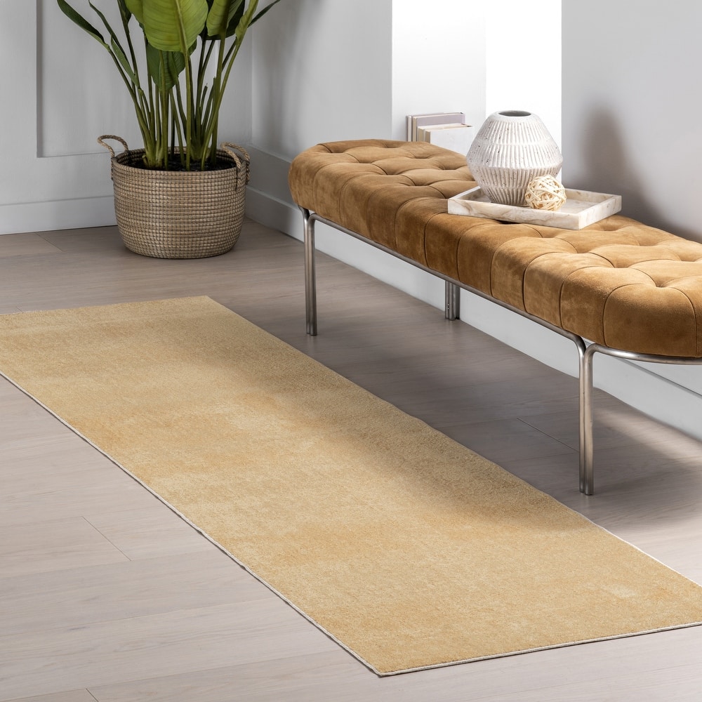 Nuloom Argelia Solid Machine Washable Area Rug