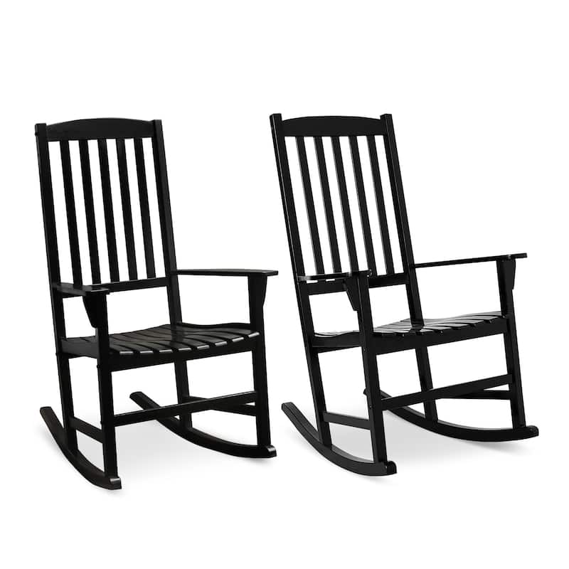 Cambridge Casual Alston 3-Piece Wood Outdoor Rocking Chair Set
