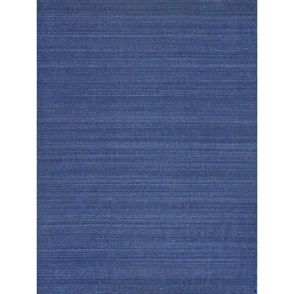 EXQUISITE RUGS Bali Indoor/Outdoor Flatweave PET yarn Blue Area Rug.