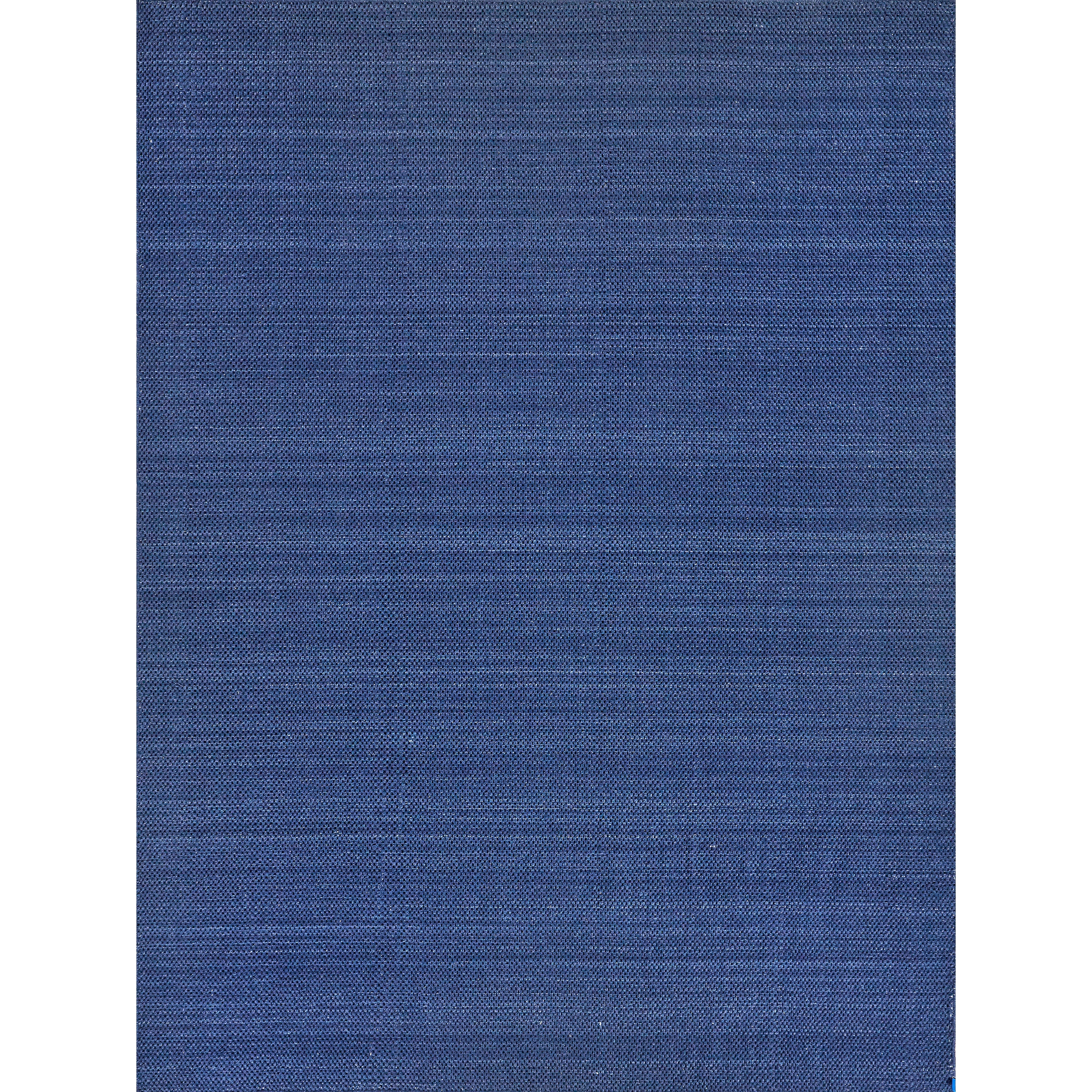EXQUISITE RUGS Bali Indoor/Outdoor Flatweave PET yarn Blue Area Rug.