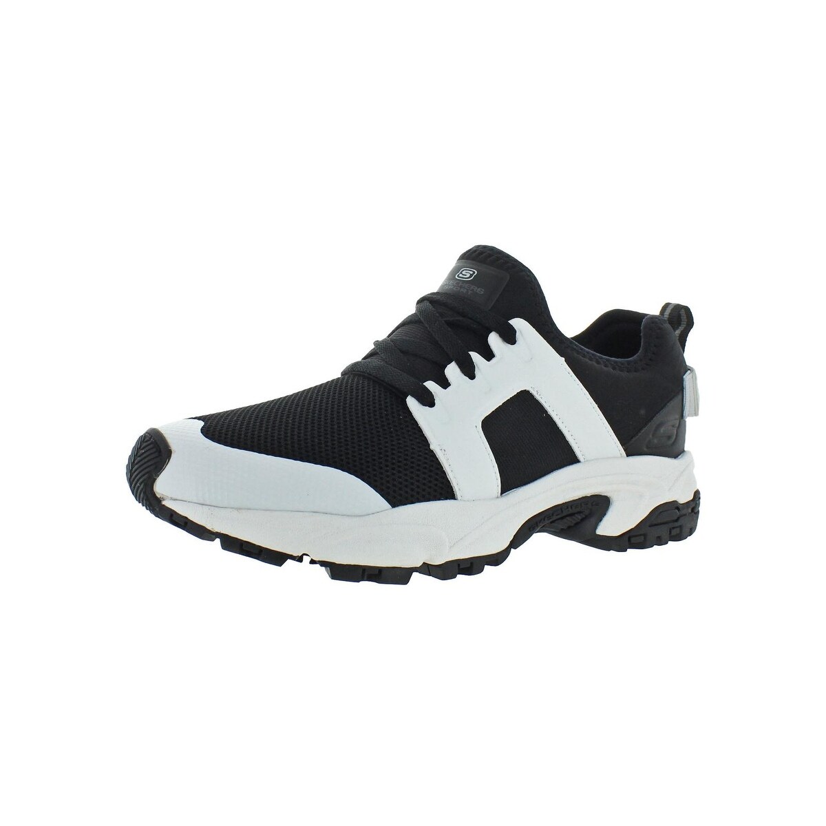white memory foam trainers