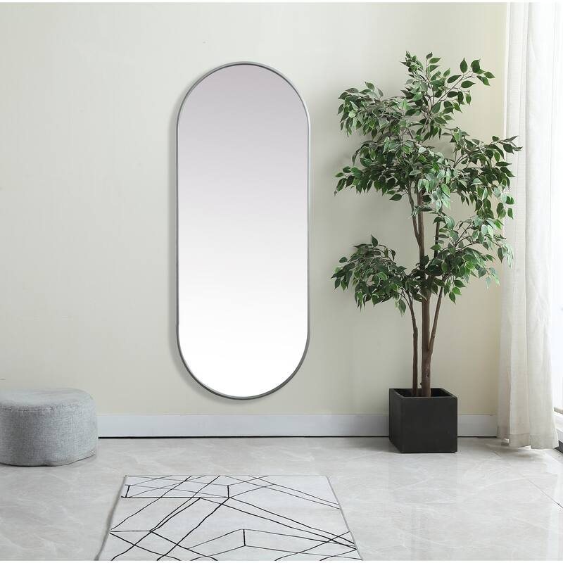 Elegant Lighting MR2A2460 Asha 24" W x 60" H Oval Framed Bathroom