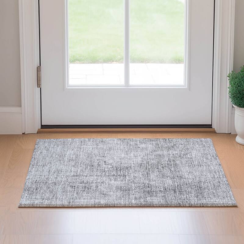 Premium Washable Super Soft Solid Ombre Mayfield Rug - Gray - 1' 8" x 2' 6" - Rectangle