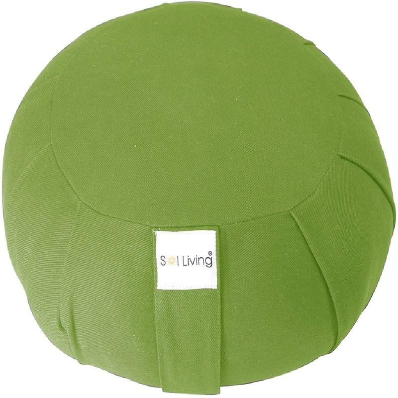 Sol Living Round Cotton Zafu Cushion Yoga Accessory - Green