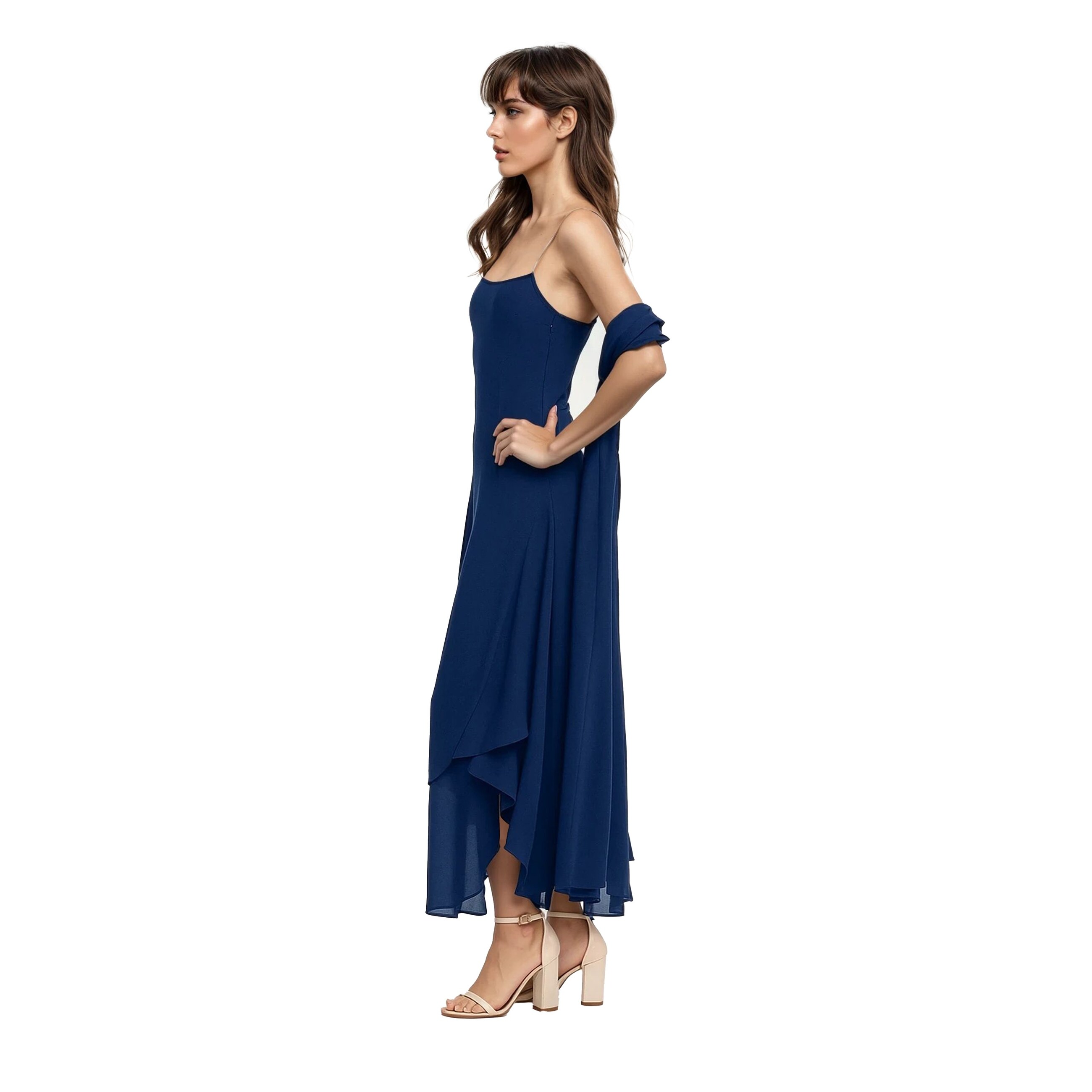 maya midi dress Maya Taupe Blush V Neckline Embellished Midi Dress – Maya Deluxe