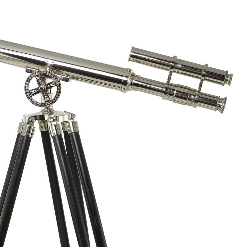 Metal Telescope - Silver - Roche River Decor