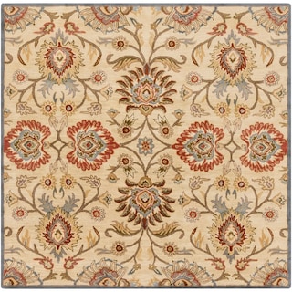 Patchway Handmade Classic Floral Wool Area Rug