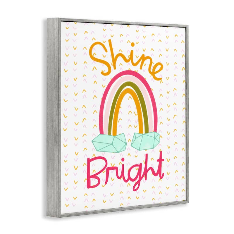 Stupell Shine Bright Geometric Rainbow Framed Giclee Art Design By Mandy Ford Art + Illustration