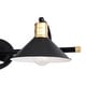 preview thumbnail 10 of 11, Akron 3-Light 28 in. W Bathroom Vanity Lighting Fixture, Metal Shade, Dimmable LED Compatible, Over the Mirror Mount Wall Sconce