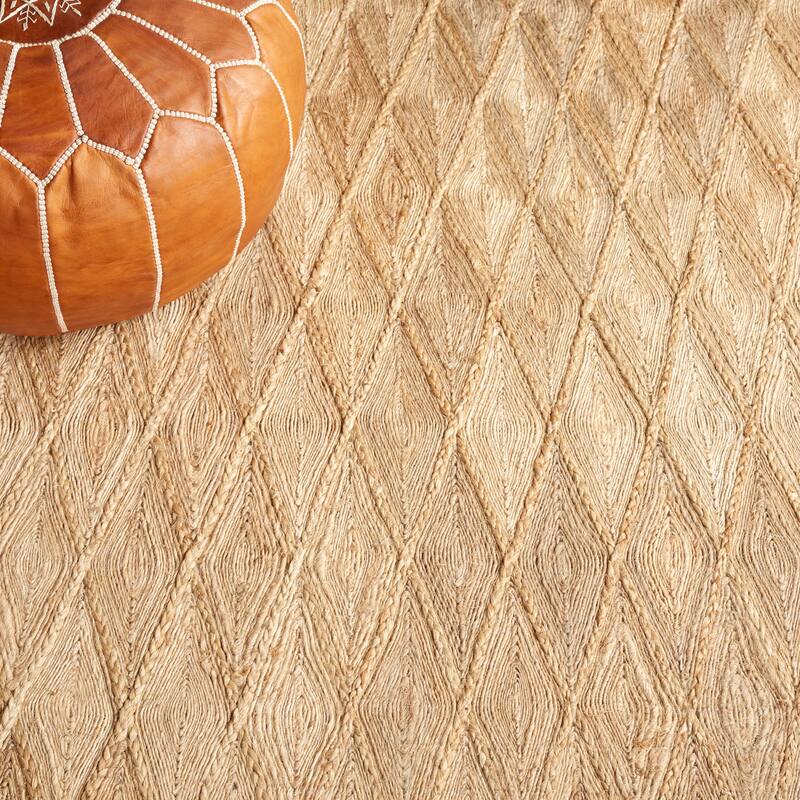 SAFAVIEH Handmade Natural Fiber Nehemie Farmhouse Trellis Jute Rug