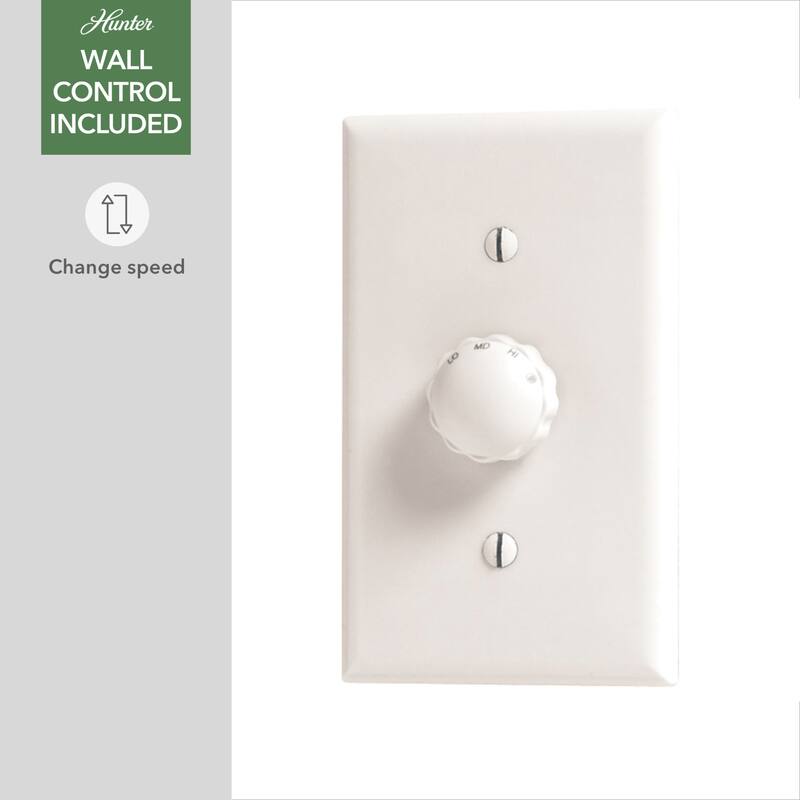 Hunter 52" and 44" Presto Ceiling Fan w/ Wall Control - Contemporary, Industrial, Scandinavian