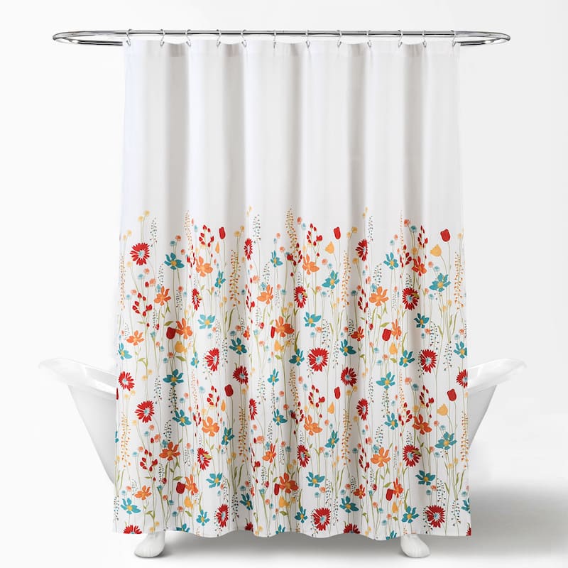 Lush Decor Clarissa Floral Shower Curtain