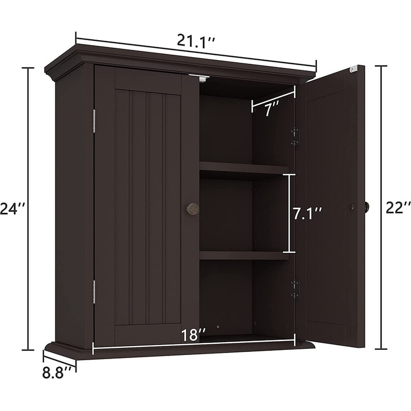 Bathroom Wall Mount Cabinet Wooden Cabinet Storage Organizer White - On  Sale - Bed Bath & Beyond - 34405075