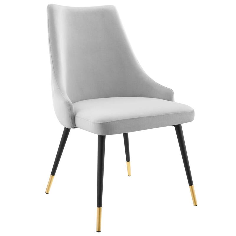 Modway Adorn Dining Side Chair Performance Velvet in Navy, Set of 2
