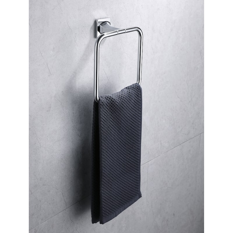 Wall Mounted 7in Towel Ring Rustproof Hand Towel Holder