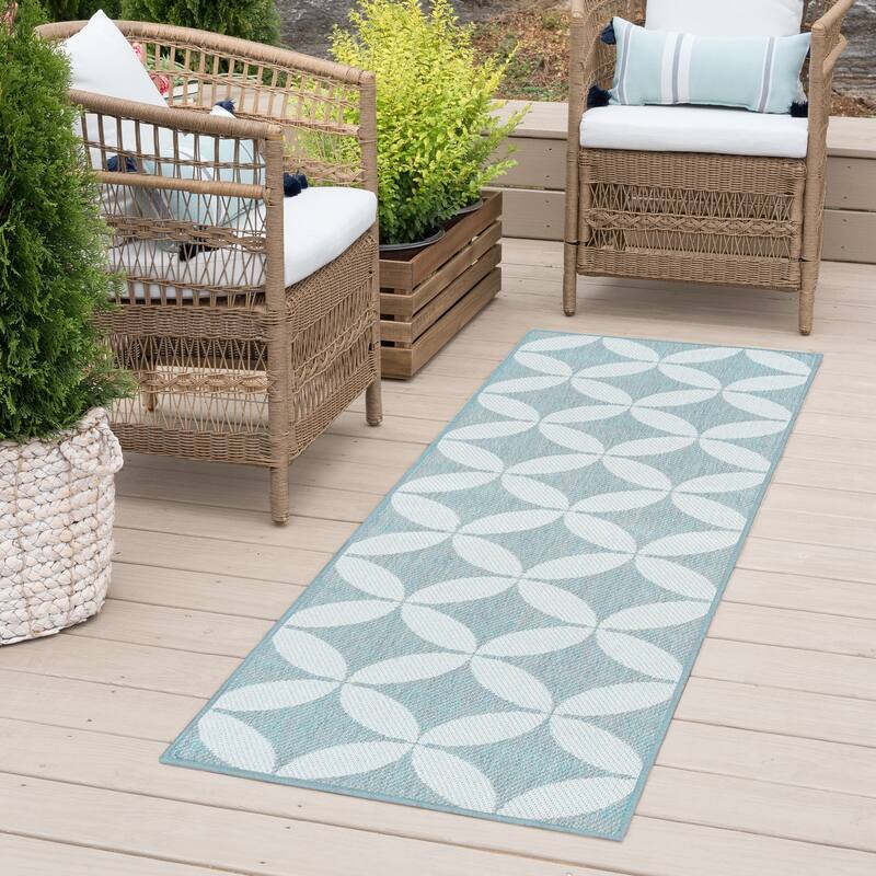 Vision Modern & Contemporary Geometric Indoor/Outdoor Area Rug