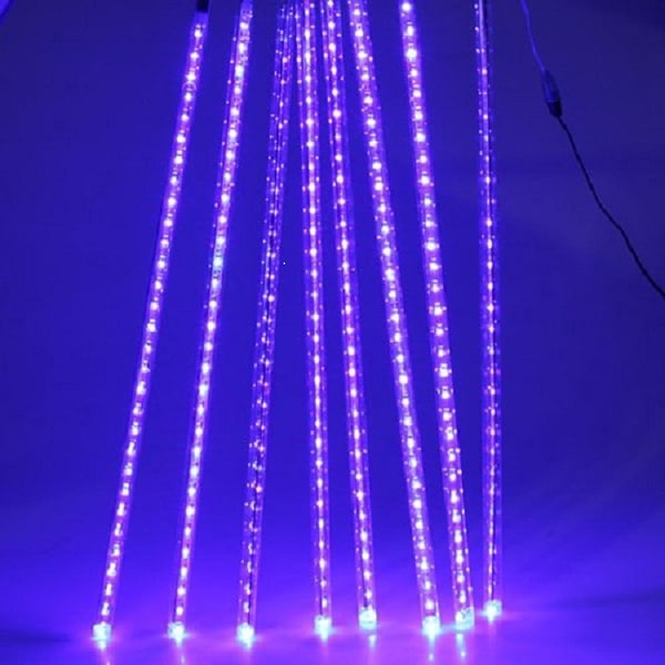 AGPtek 8 50cm 240LED Colorful Tube Meteor Shower Rain Lights Snowfall Light for Wedding Party Decoration