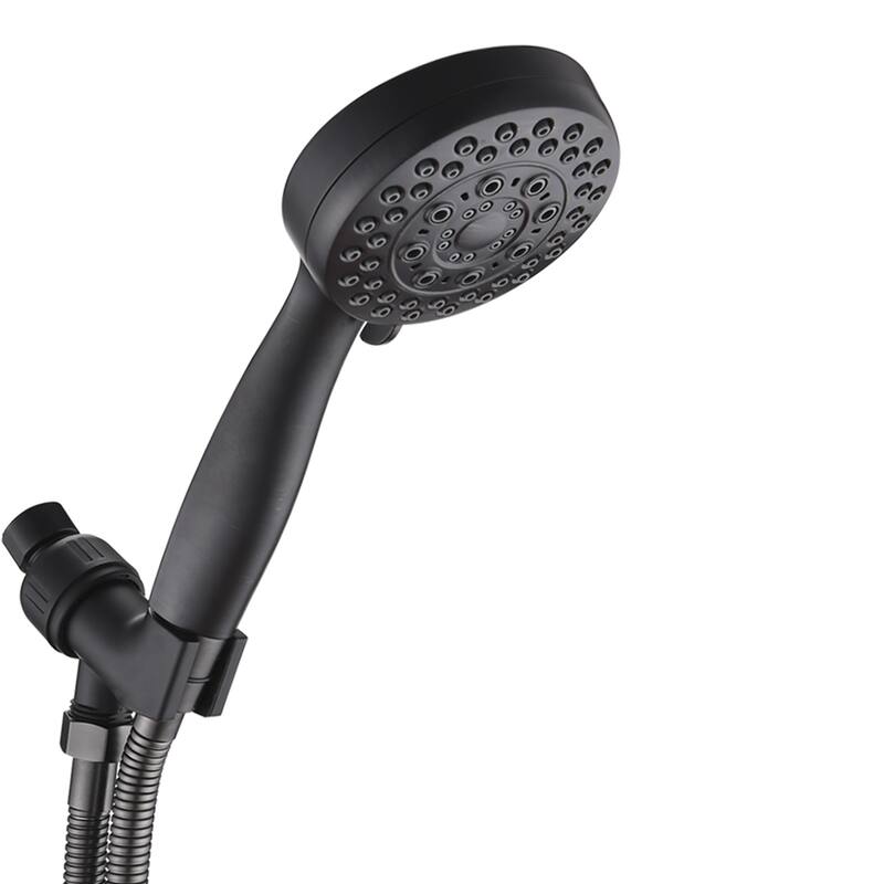 High Pressure Handheld Shower Head, Luxury Settings Shower Head with Massage and Mist Spray - Black