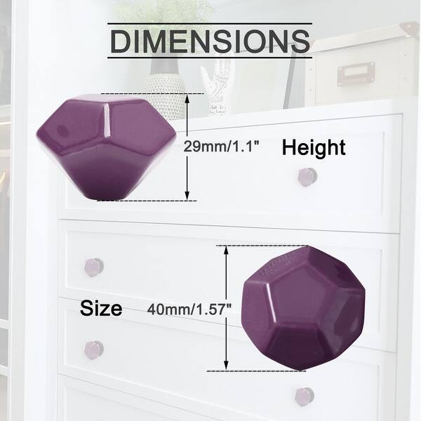 Shop Ceramic Knobs Vintage Knob Drawer Geometry Pull Handle