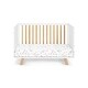 preview thumbnail 6 of 4, Modern Design White/Natural 3-in-1 Convertible Adjustable Crib