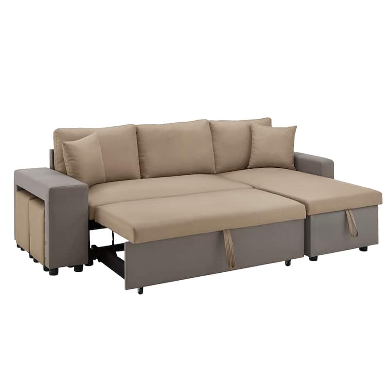 Lorca 2-tone Convertible Sofa with Storage by iNSPIRE Q Modern