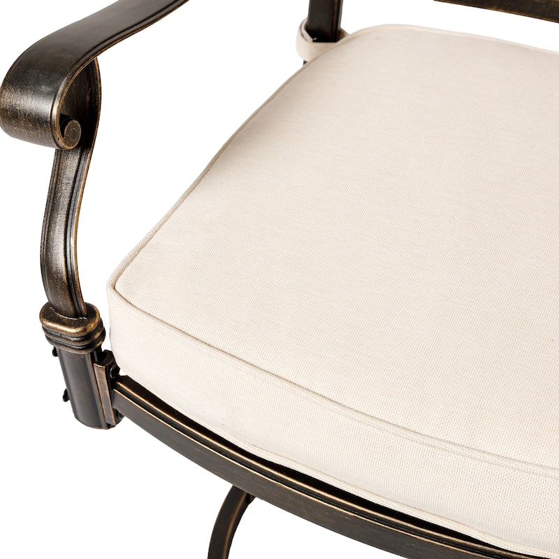 Christopher Knight Home - Set of 2 Modern Outdoor Metal Swivel Chair