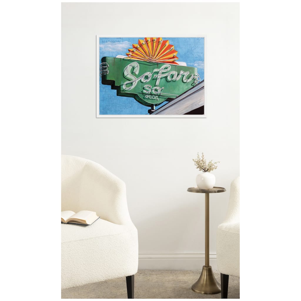 Kate and Laurel So Far by Krista V. Allenstein Framed Canvas Wall Art Print