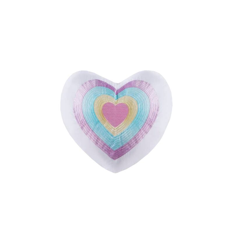 Intelligent Design Kids Tanya Tassel Comforter Set with Heart Shaped Throw Pillow
