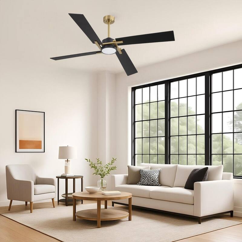 GetLedel 72" Large Modern LED Ceiling Fan with Remote Control and Light Kit