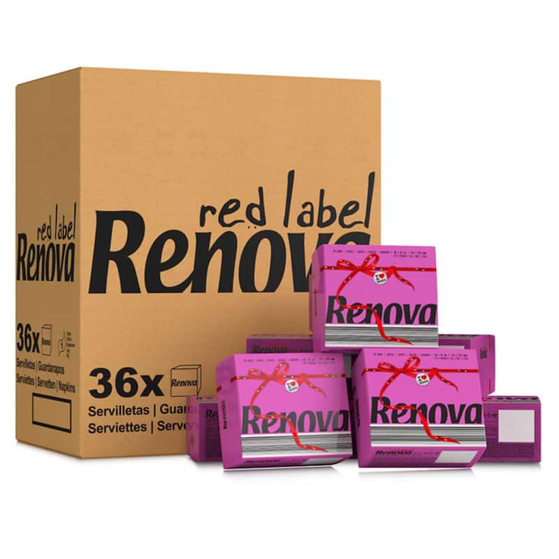 Renova Colored Dinner Disposable Paper Napkins Folded 1-Ply